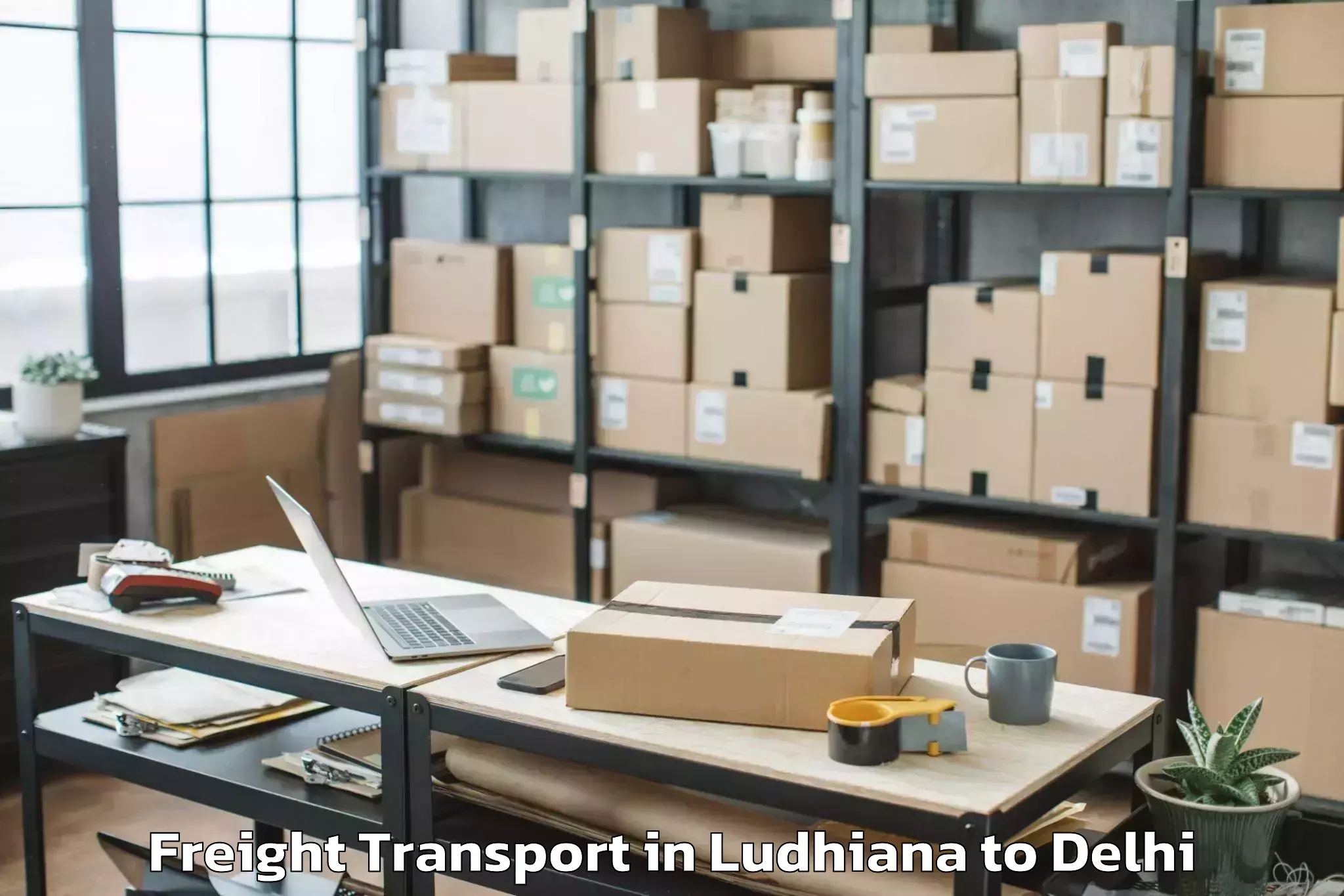 Reliable Ludhiana to Parsvnath Mall Azadpur Freight Transport